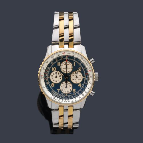  BREITLING Navitimer Airborne ref. A3303012 de caballero con caja y brazalete en acero y oro de 18 K.