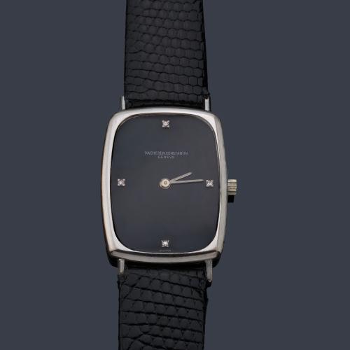 VACHERON CONSTANTIN de señora con caja en oro blanco de 18 K.