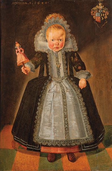  ESCUELA FLAMENCA S. XVII - Retrato de niña