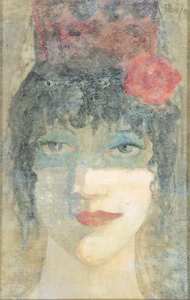 FRANCISCO GARCIA ABUJA - Mujer con claveles