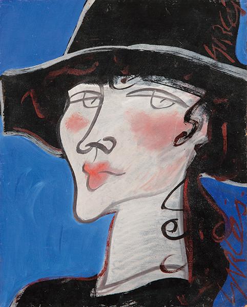 JUAN GARCÉS - Mujer con sombrero