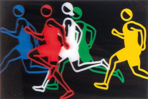 JULIAN OPIE - Men Sprinters