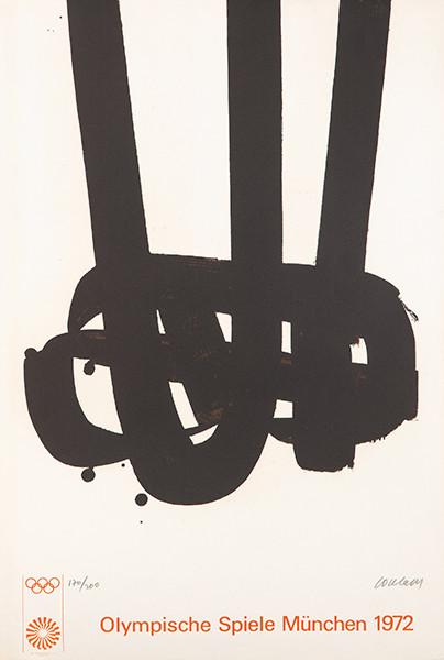 PIERRE SOULAGES - Lithographie nº 29 (Olympische Spiele München)