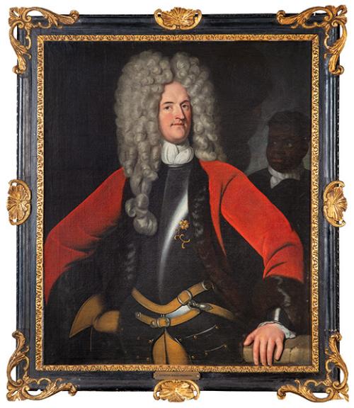  ESCUELA INGLESA S. XVIII - Retrato del general Hugh Caldwell