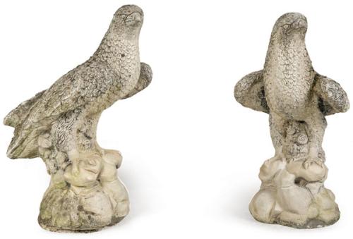 Pareja de águlas arenisca para jardín