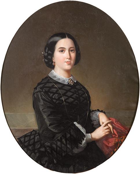  LUIS DE MADRAZO Y KUNTZ - Retrato de Soledad Kuntz