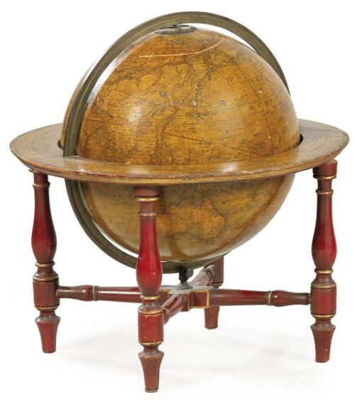  Globo terráqueo J & W Cary h. 1815-20