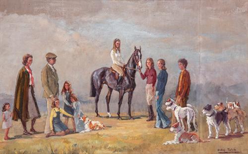 ANDRÉS PARLADE MARÍN - Retrato de la familia Llamas González de Amezúa