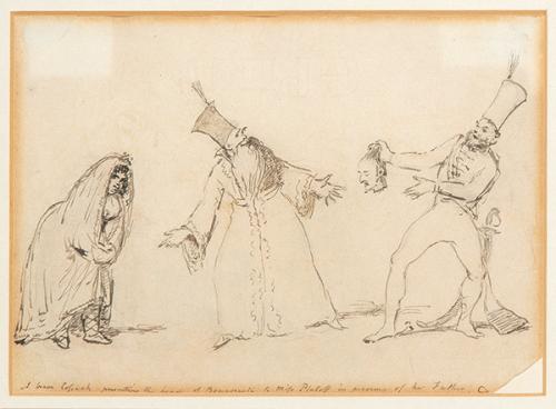  ESCUELA INGLESA S. XIX - Escena grotesca