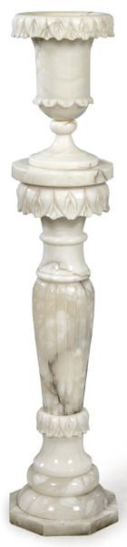  Copa y peana de alabastro S. XX.