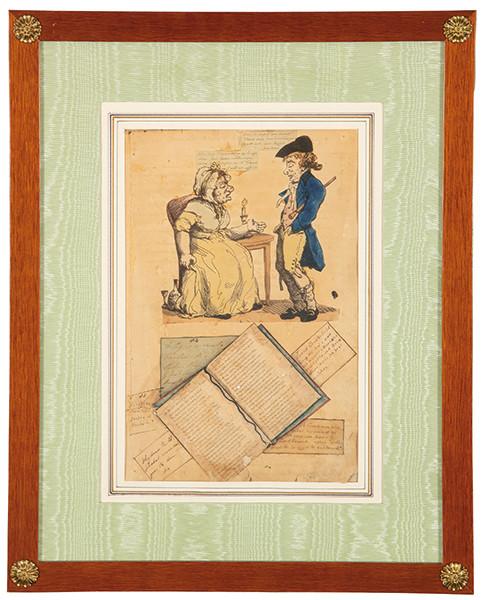  ESCUELA INGLESA S. XIX - Caricatura