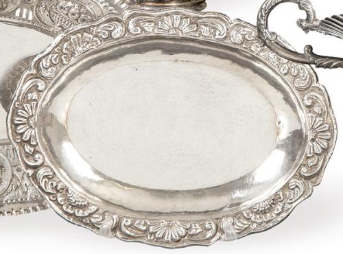  Bandeja de plata peruana sin punzonar.