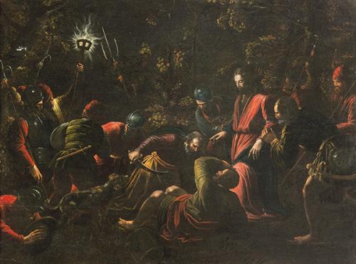  SEGUIDOR DE JACOPO DA PONTE BASSANO S. XVII - El Prendimiento