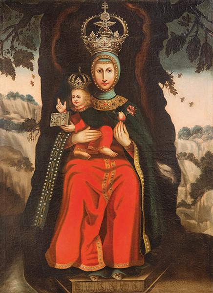  ESCUELA ESPAÑOLA FNS. S. XVIII - Virgen de Valvanera