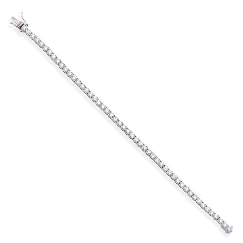  Pulsera rivière con brillantes de aprox. 8,38 ct en total.