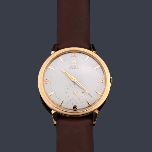  OMEGA de caballero con caja en oro rosa de 18 K