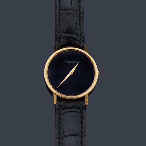 VACHERON CONSTANTIN de caballro con caja en oro amarillo de 18 K.