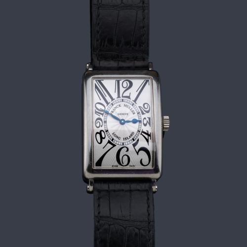 FRANCK MULLER  Long Islang ref. 1000 QZ de caballero con caja en acero.