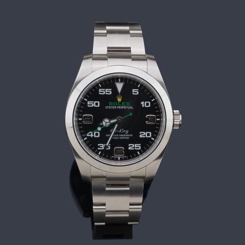 ROLEX Oyster Perpetual  Air-King Superlative ref. 116900 Chronometer Officially Certified de caballero con caja y brazalete en acero. Año 2020. Con estuche y documentación.