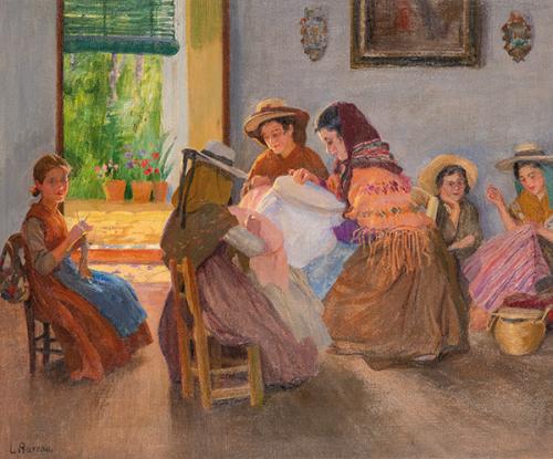 LAUREANO BARRAU BUÑOL - Tarde de costura