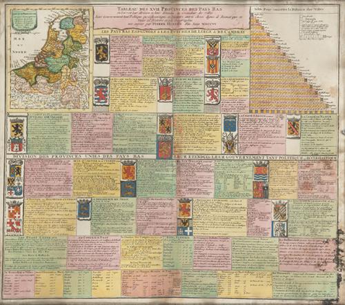  PIERRE HUSSON - Tableau des XVII Provinces des Pays Bas