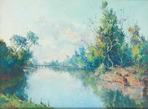  JOSE VENTOSA DOMENECH - Río entre montañas