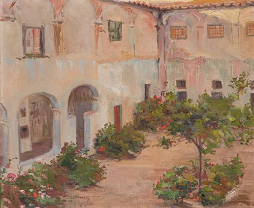JOSÉ TARRES PALAU - El pati de SM Breso. Ibiza