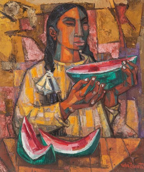JOSÉ VELA ZANETTI - Mujer con sandía