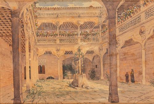  EDUARDO MORENO ESTELLER - Patio de la Casa de las Conchas de Salamanca