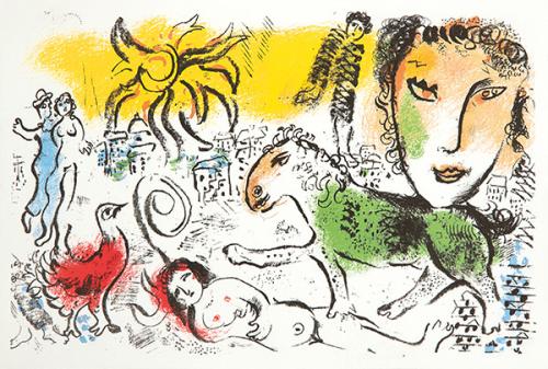 MARC CHAGALL - Le Cheval Vert