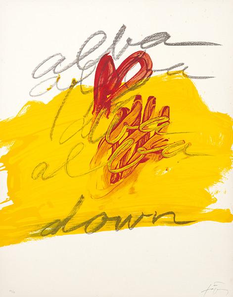 ANTONI TÀPIES - Alba Down