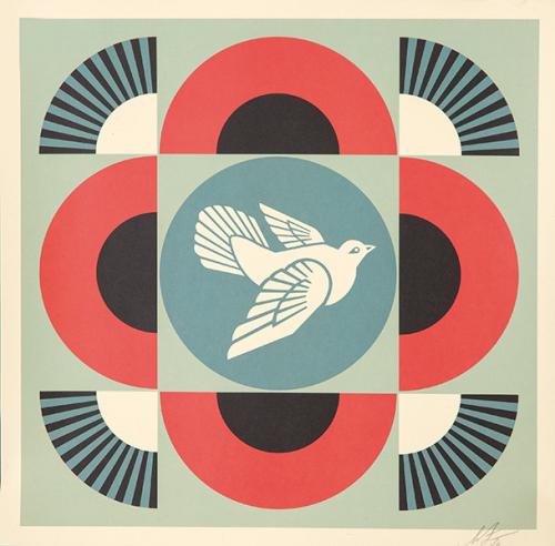 OBEY - Geometric Dove (blue)