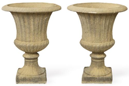  Pareja de copas abocinadas de arenisca