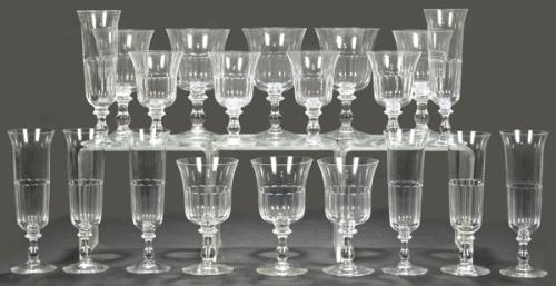  Cristalería de cristal mallorquín de Gordiola transparente.