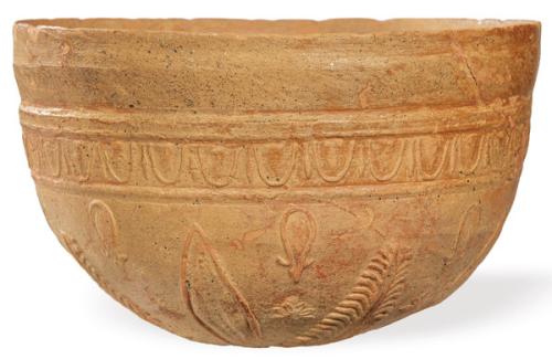 Cuenco de cerámica griega, perido helenístico de cerámica de Megara SS III-I a.C.