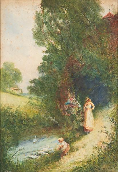  THEODORE HIMES - Paisaje con madre e hija