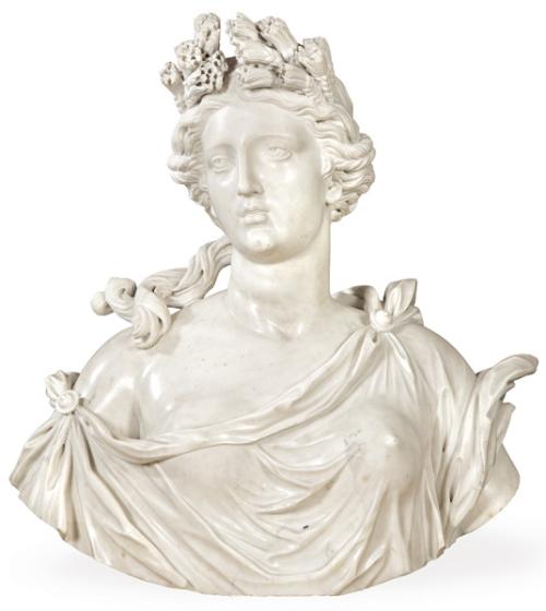 Busto de mármol de Ceres, Italia S. XVIII