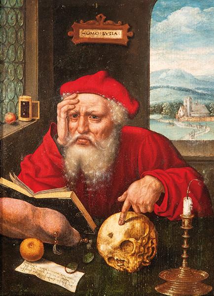  CIRCULO DE JOOS VAN CLEVE S. XVI - San Jerónimo en su estudio