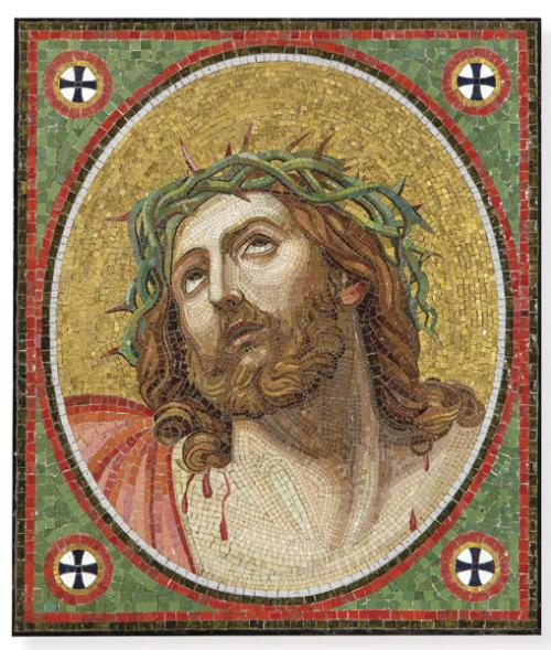 "Ecce Homo" Mosaico veneciano h. 1900-1920