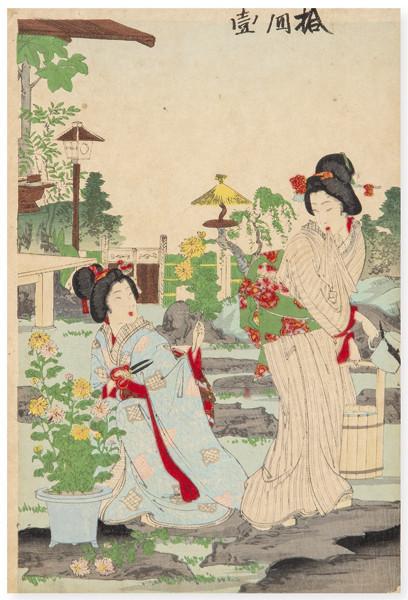 Nobuyasu (activo entre 1870-1910) discípulo de Chikanobu