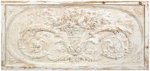  Gran panel de escayola con decoración en relieve, Francia S. XIX
