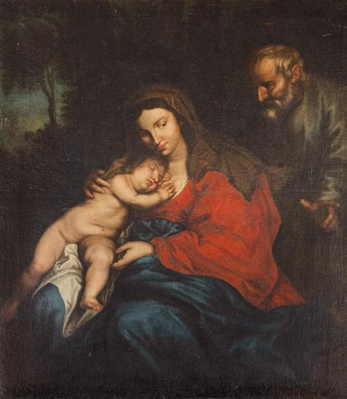 DESPUÉS DE ANTON VAN DYCK S. XVII - Sagrada Familia