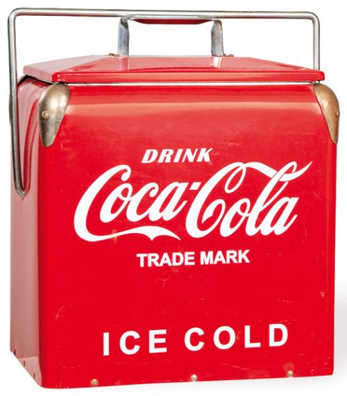  Nevera portatil de Coca-cola.