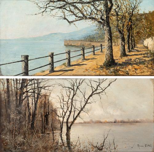 MANUEL RAMOS ARTAL - Pareja de paisajes