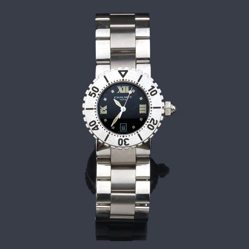  CHAUMET Class One ref. 622 -1256 modelo cadete con caja y brazalete en acero.