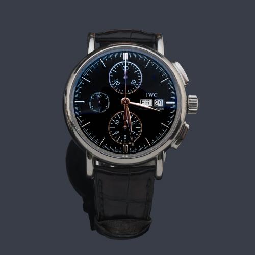  INTERNATIONAL WATCH & Co. IWC Portofino Chronograph ref. IW378303 de caballero con caja en acero. Con estuche y documentación.