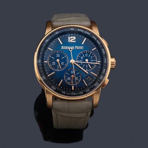  AUDEMARS PIGUET Code 11.59 Chronograph Flyback ref. 300.0000-0021-8830 de caballero con caja en oro rosa de 18 K. Con estuche y documentació.