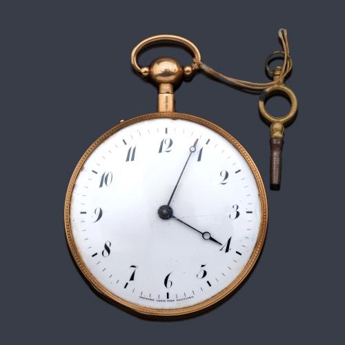  E. DENT London nº 1359, reloj lepin sonería a cuartos con caja en oro amarillo de 18 K.