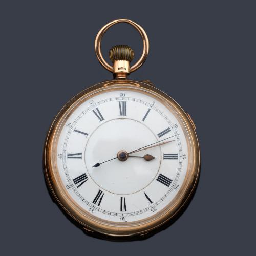  E. POLLARD Ltd, Washington nº 95579, reloj lepin con caja en oro rosa de 9 K.
