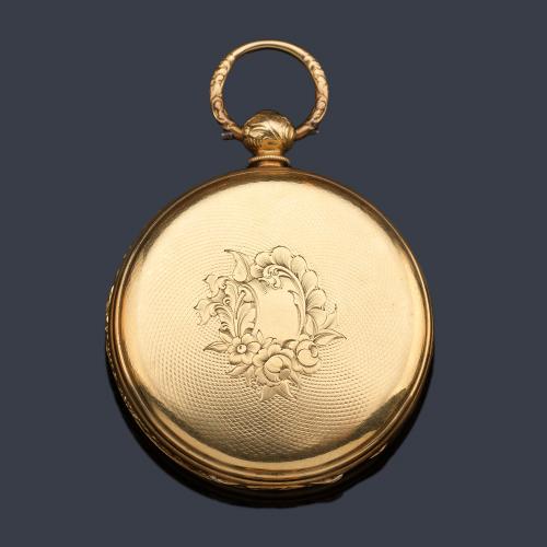  LOSADA London nº 43766, reloj saboneta con caja en oro amarillo de 18 K.
